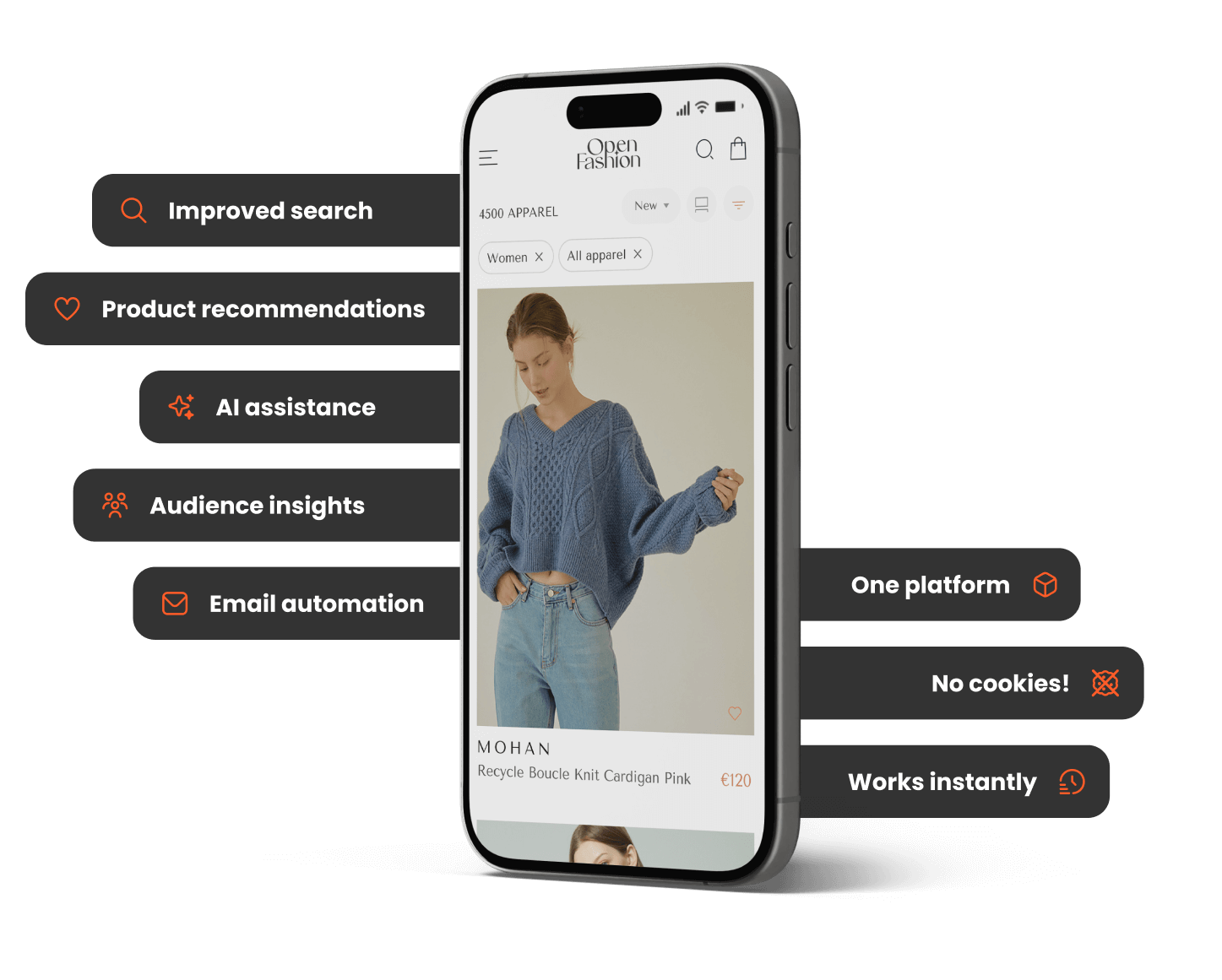 Screenshot von Clerk.io