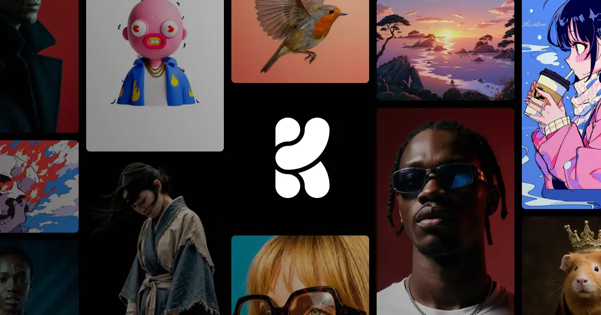 Screenshot von Krea AI