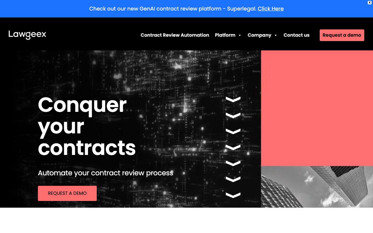 Screenshot von Lawgeex