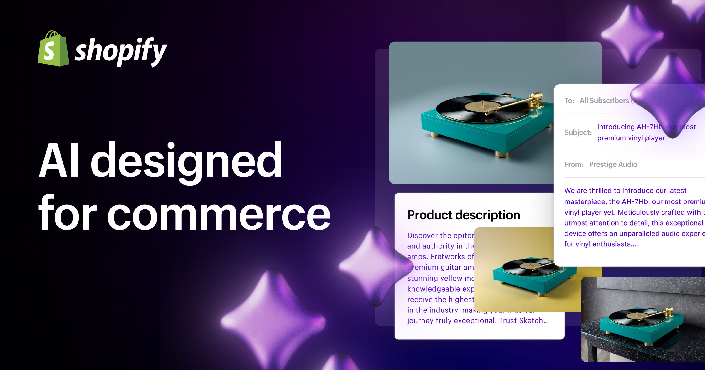 Screenshot von Shopify Magic