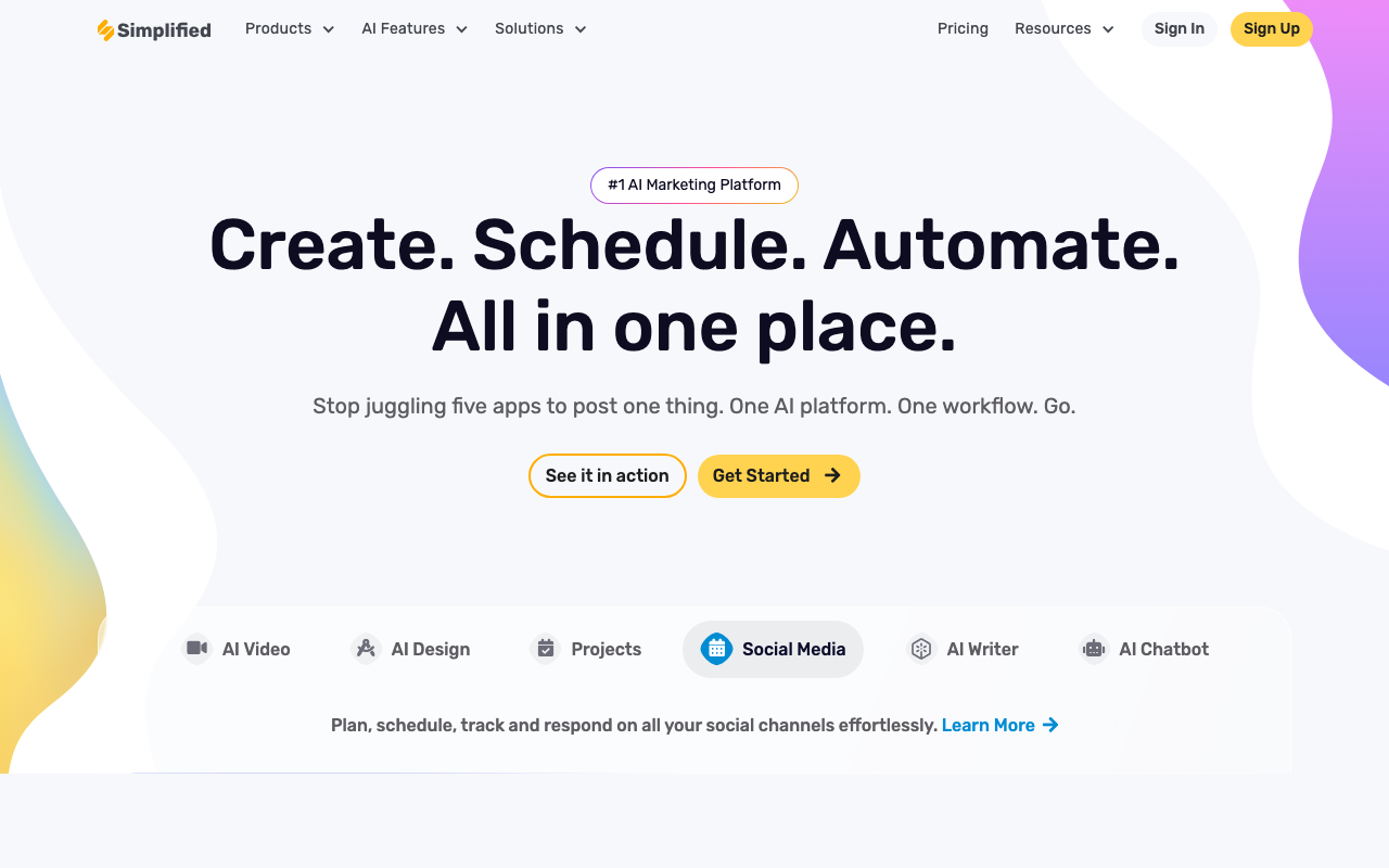 Screenshot von Simplified