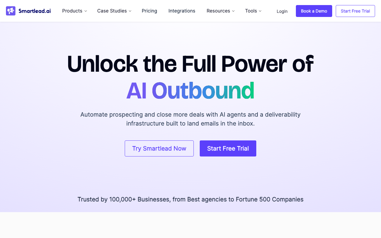 Screenshot von Smartlead